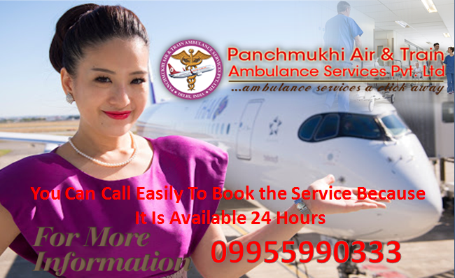 Panchmukhi Air Ambulance in Varanasi-Good for Bed To Bed Service